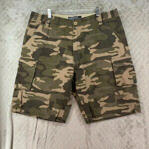 North Pole Shorts Mens 40 Cargo Chino Green Camo Army Hunting Hiking Outdoors